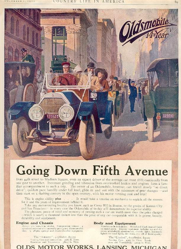 1911 Oldsmobile Auto Advertising